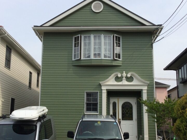 リフォーム 神戸市 外壁・屋根塗装施工 – 兵庫県神戸市のダークグリーンが印象的なＭ様邸